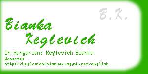 bianka keglevich business card